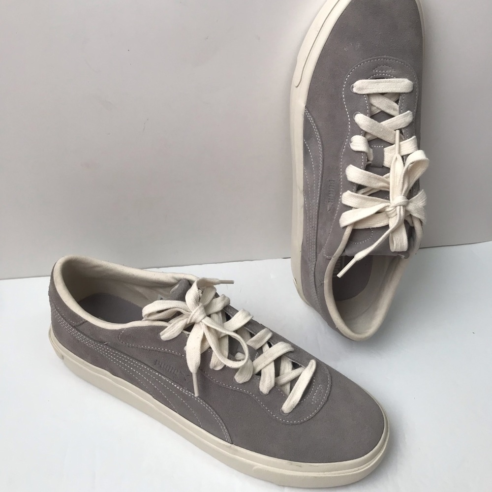 Puma Suede Capri Royale Sneaker Men size 13 NO BOX Concrete Gray & Beige Outsole